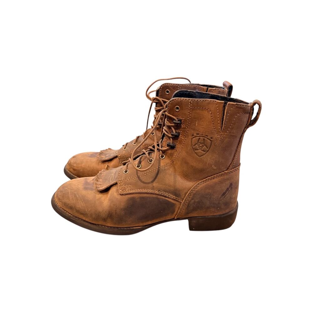 Ariat Women's Heritage Lacer Western Boots Sz. 8 Wide - Picture 3 of 9